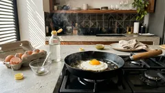 El truco de unas gotas de vinagre para que el huevo frito quede bien formado y con mejor textura